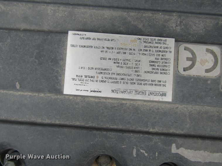 image for item FD9375 2008 Doosan DX255LC excavator