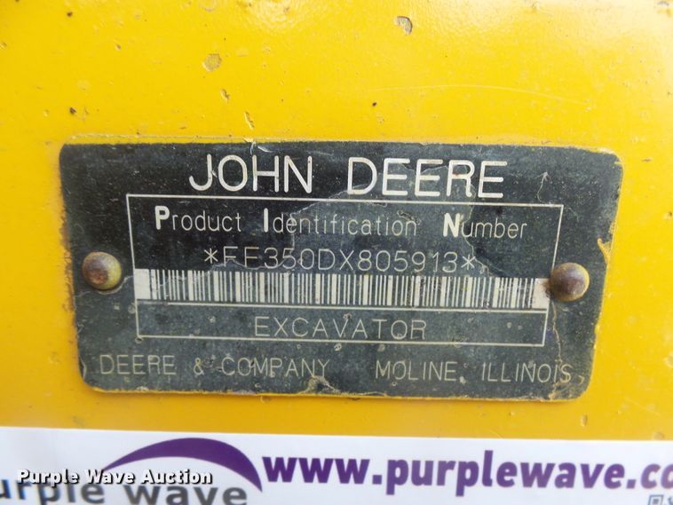 image for item FR9509 2007 John Deere 350D LC excavator