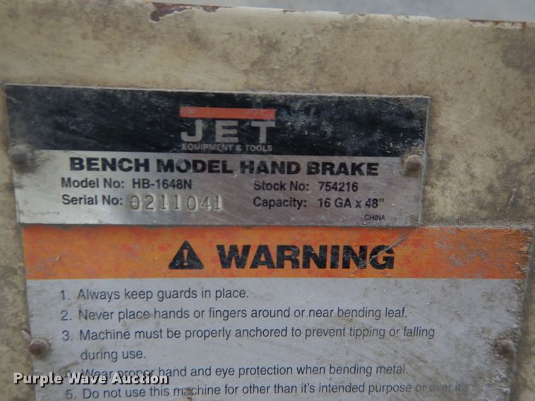 image for item FY9104 Jet HB-1648N hand brake