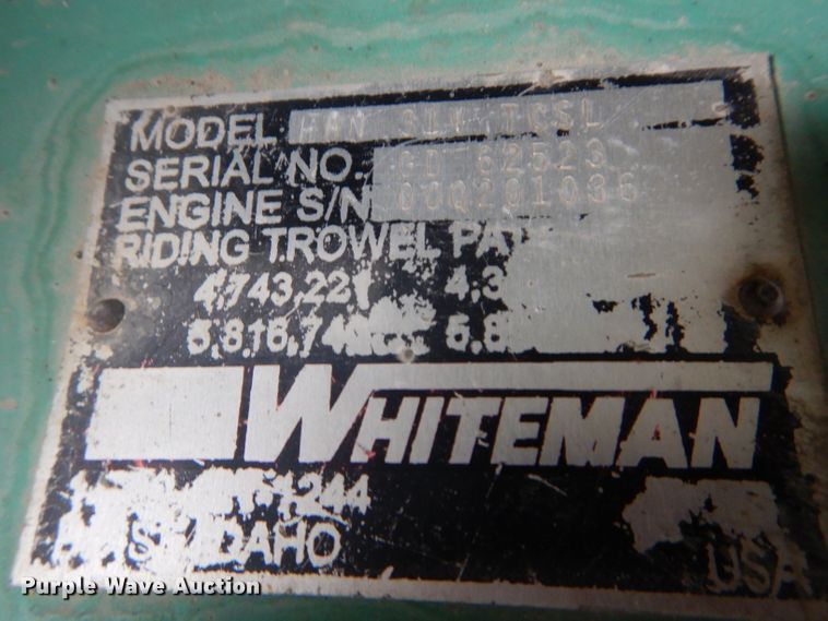 image for item FY9106 Whiteman HHN31VTCSL power trowel