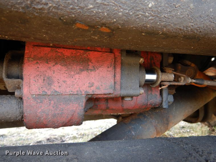 image for item GB9795 1990 Ford L9000 flat dump bed truck