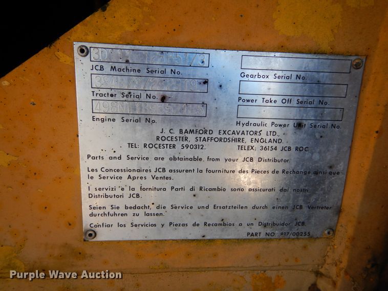 image for item GB9797 1978 JCB 3D111 backhoe