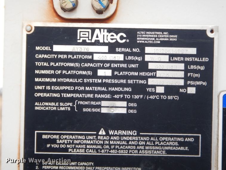 image for item GG9735 2012 Dodge Ram 5500 bucket truck