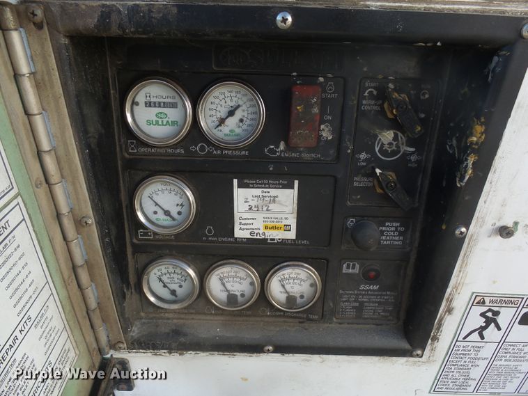 image for item GV9759 2012 Sullair 210HDUQ air compressor