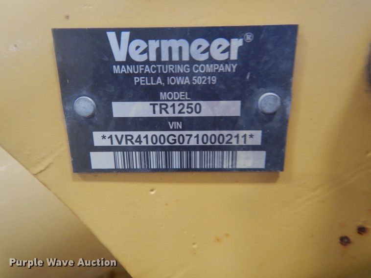 image for item GW9514 2008 Vermeer RTX1250 trencher