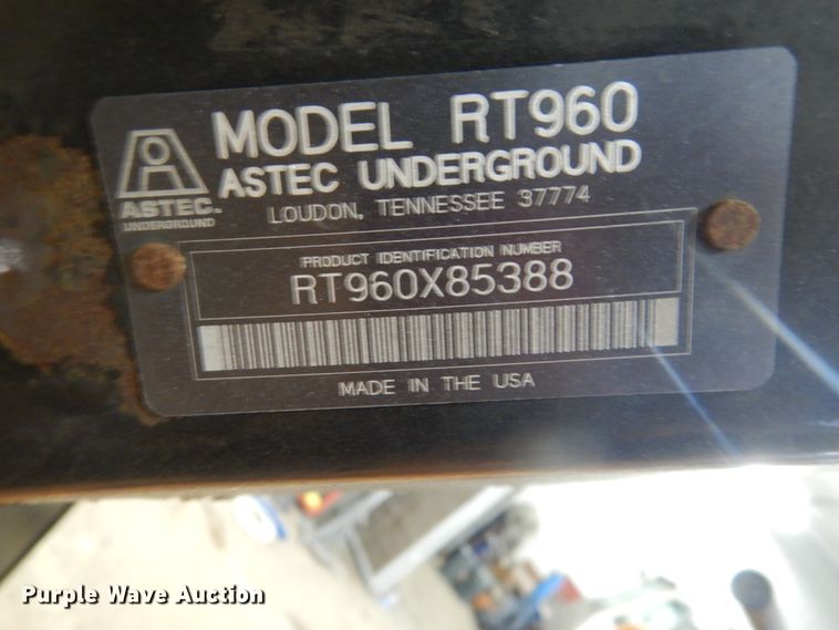 image for item GW9518 2008 Astec RT960 trencher