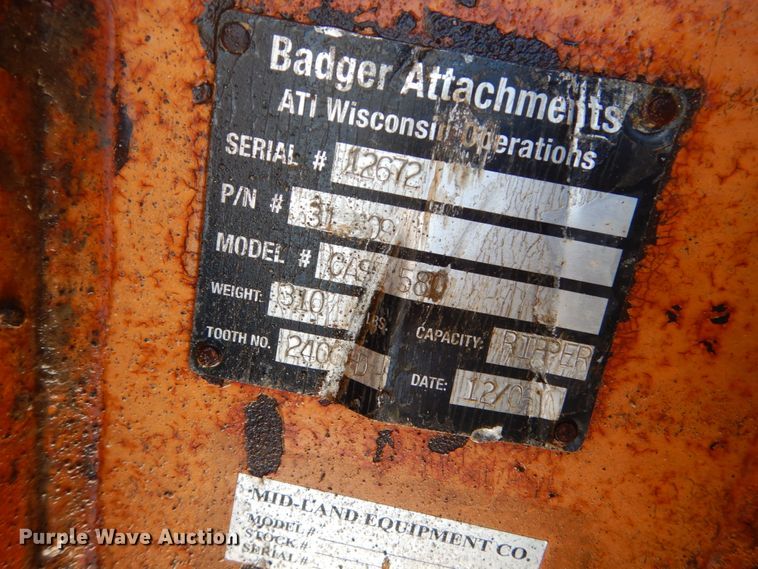 image for item GW9557 Excavator attachments