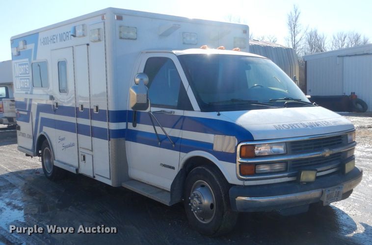 1997 Chevrolet Express 3500 ambulance in Latimer, IA Item GW9559 sold