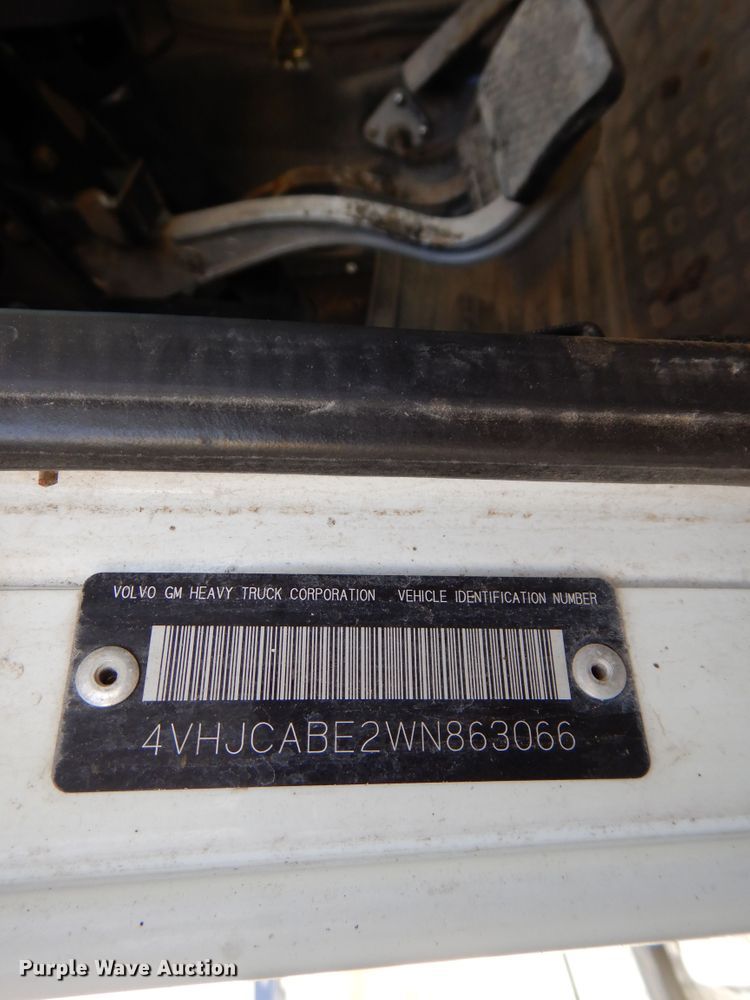 image for item DF5907 1998 Volvo WG64 Akzo Nobel slurry truck