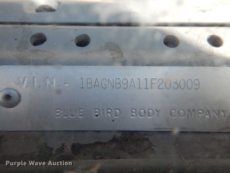 image for item DF7389 2001 Blue Bird LTC40 coach bus