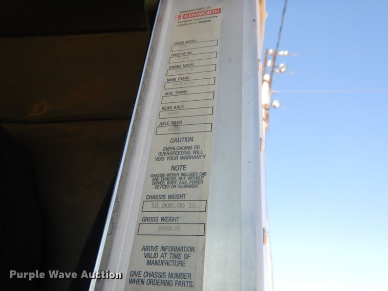 image for item DF7400 1996 Kenworth T600 semi truck