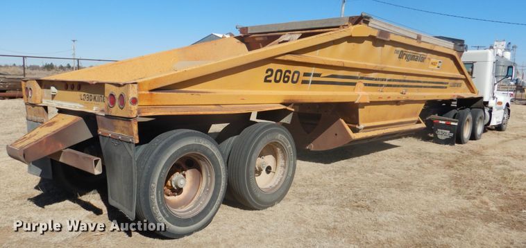 image for item DF7401 1996 Load King 2060-40-2 bottom dump trailer