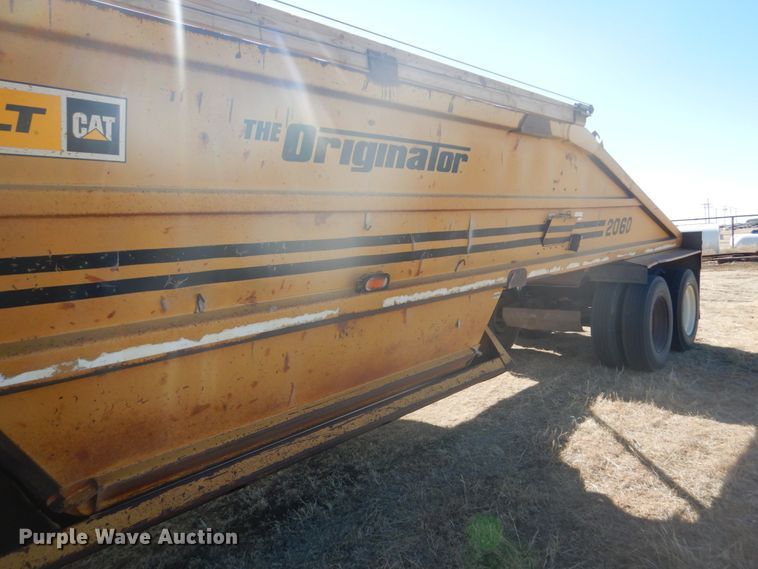 image for item DF7401 1996 Load King 2060-40-2 bottom dump trailer