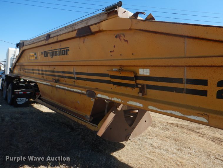 image for item DF7401 1996 Load King 2060-40-2 bottom dump trailer