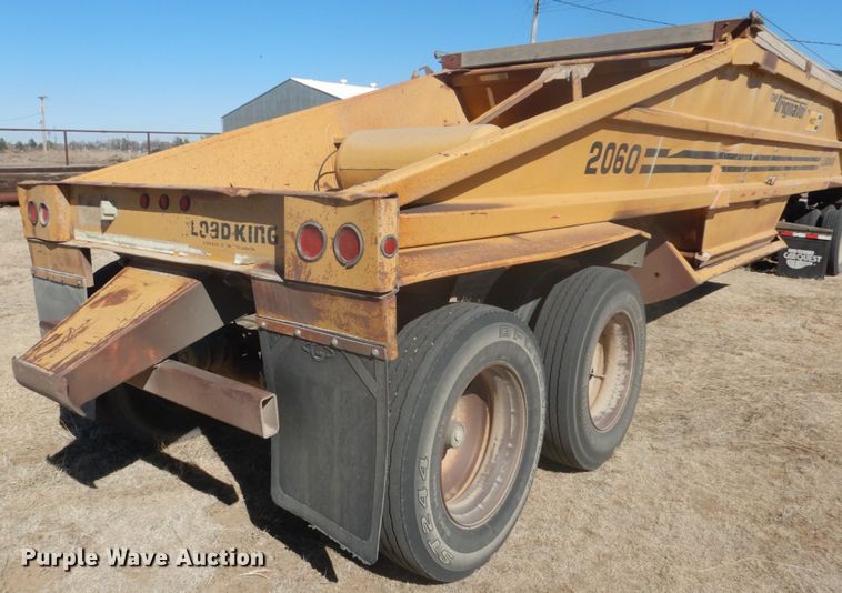 image for item DF7401 1996 Load King 2060-40-2 bottom dump trailer