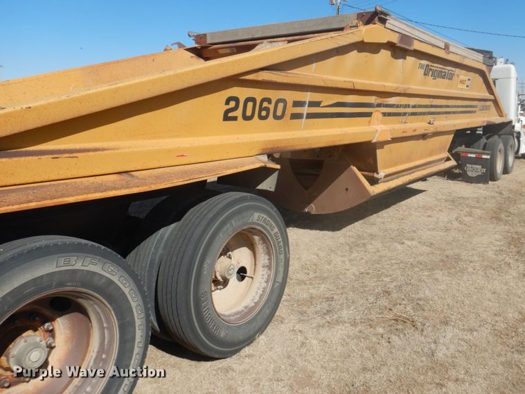 image for item DF7401 1996 Load King 2060-40-2 bottom dump trailer