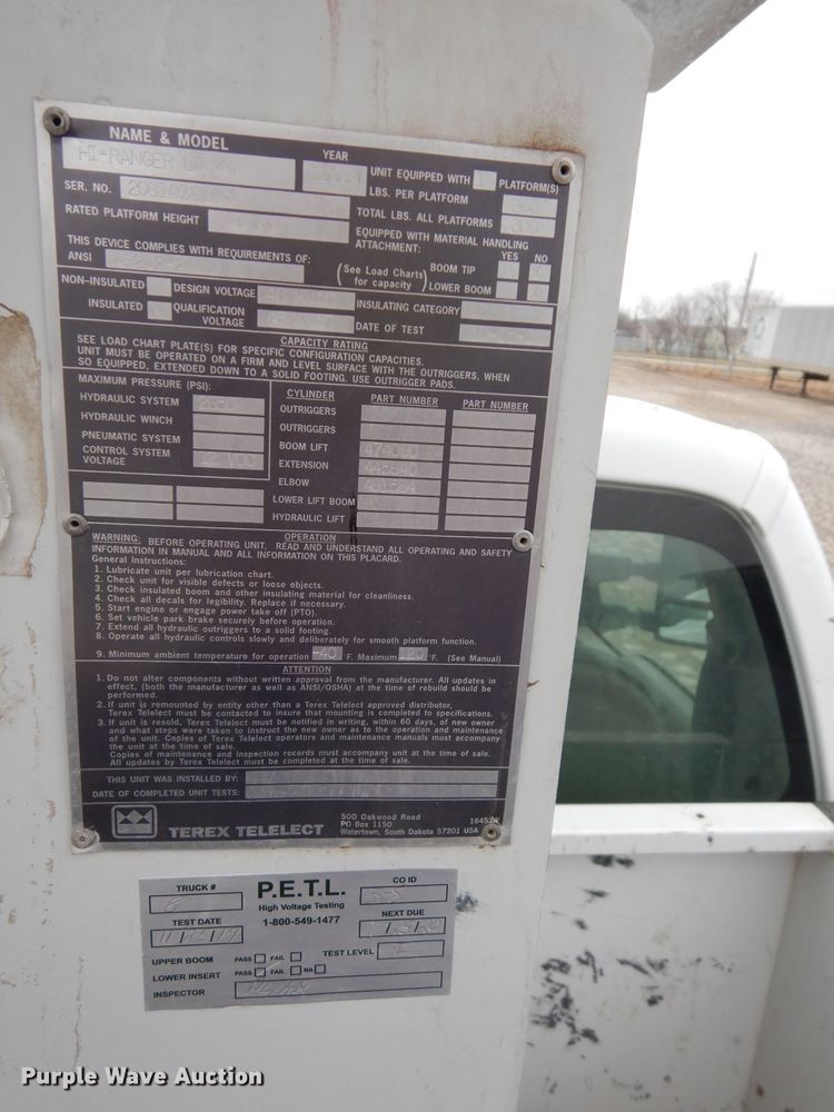 image for item DG6284 2009 Ford F550 Super Duty XL bucket truck