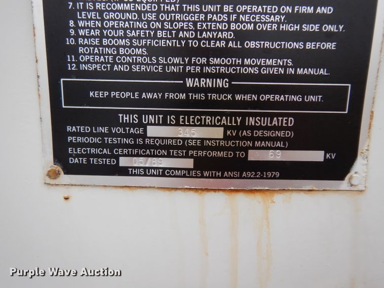 image for item DG6285 1989 Chevrolet C70 bucket truck