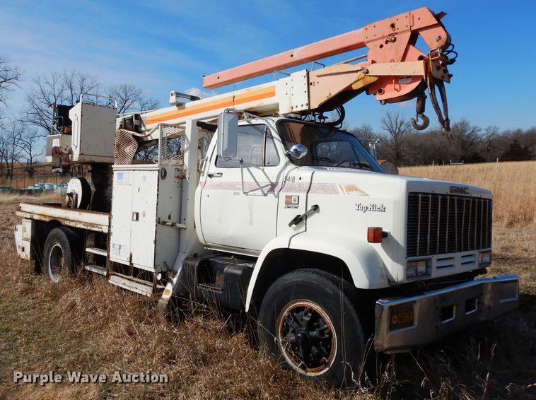 image for item DG6338 1981 GMC TopKick crane truck