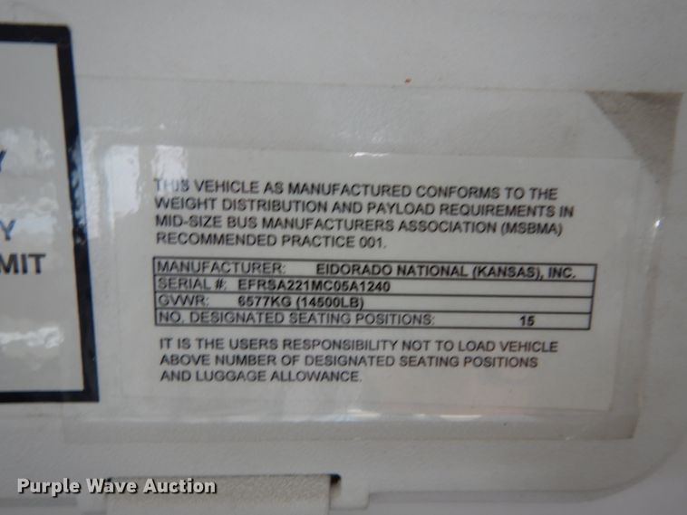 image for item DG6346 2012 Ford E450 Super Duty shuttle bus