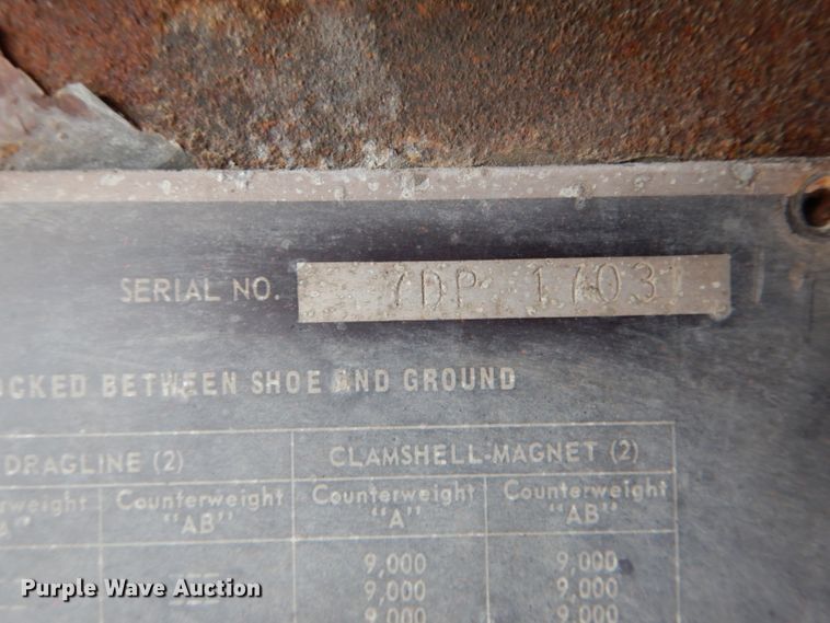 image for item DH6485 1968 Link Belt LS-78PL crane