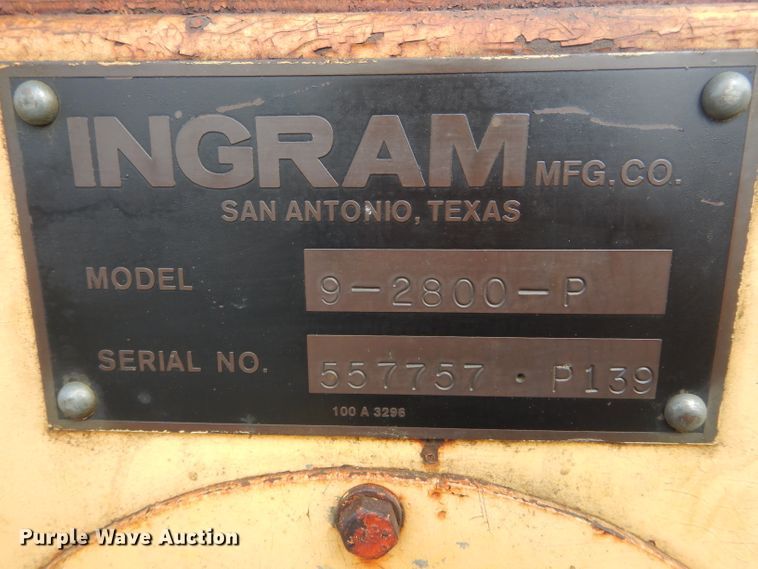 image for item DH6489 Ingram 9-2800-P pneumatic roller