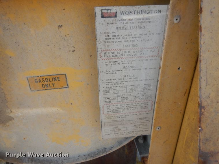 image for item DH6497 Worthington GTPGGEAXX air compressor