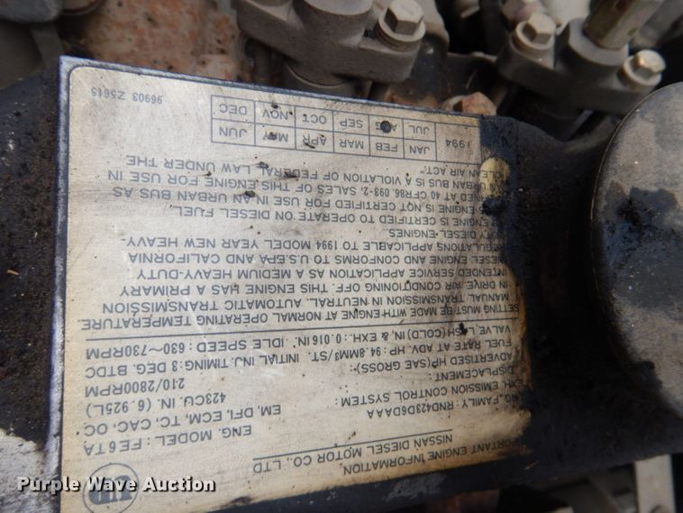 image for item DI2386 1995 Nissan 1800E rescue vehicle