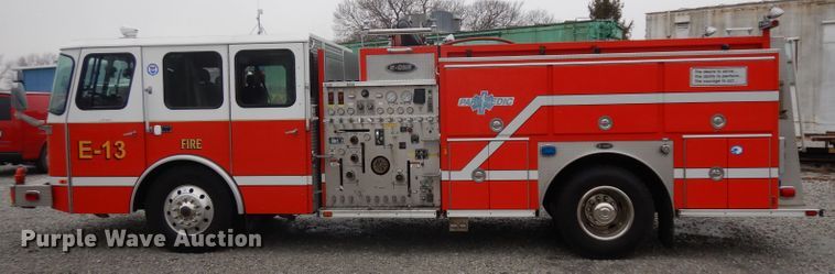 image for item ER9978 2000 Emergency One pumper fire truck