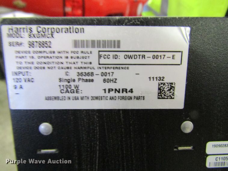 image for item FD9389 2011 Harris Corporation Mastr III radio repeater base station