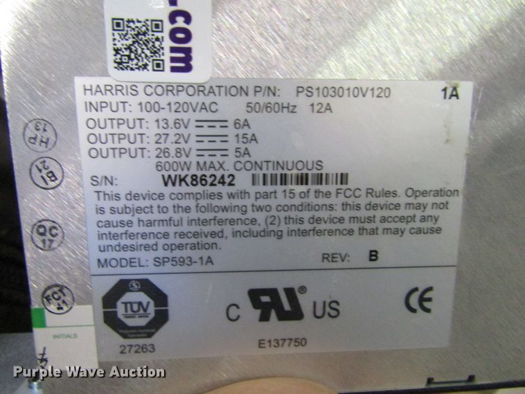 image for item FD9389 2011 Harris Corporation Mastr III radio repeater base station