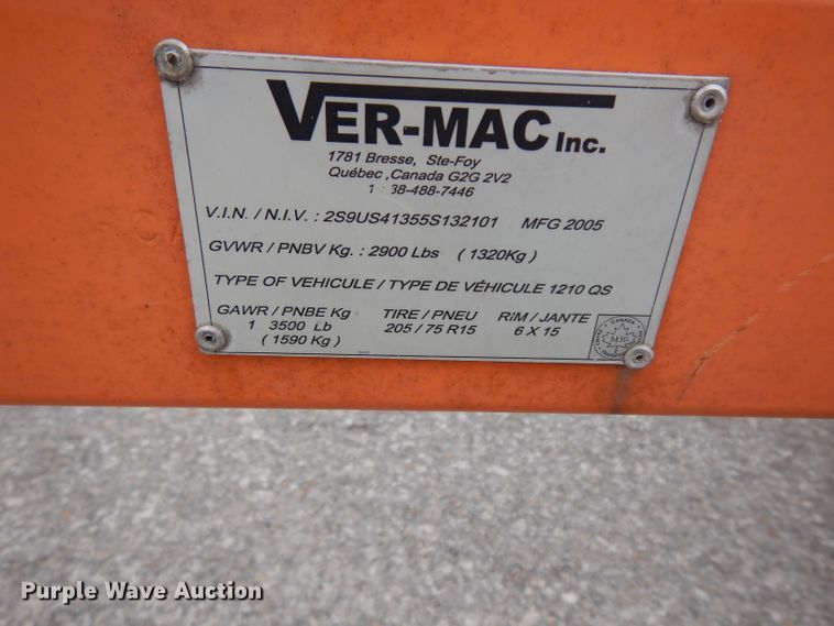 image for item FD9911 2005 VerMac message board trailer