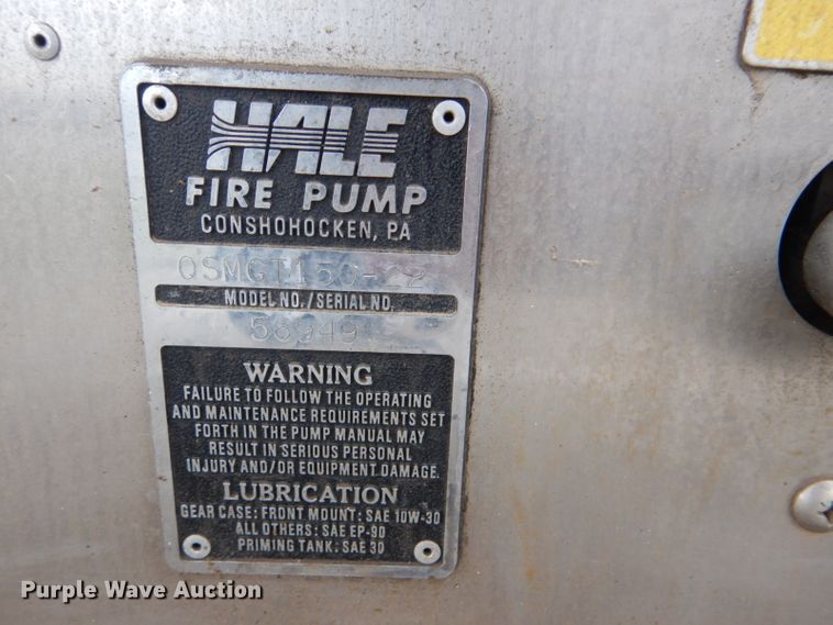 image for item FF9119 1989 Federal Motors pumper fire truck