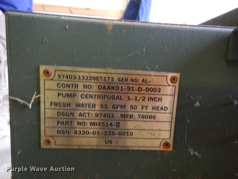 image for item FF9124 (2) centrifugal pumps