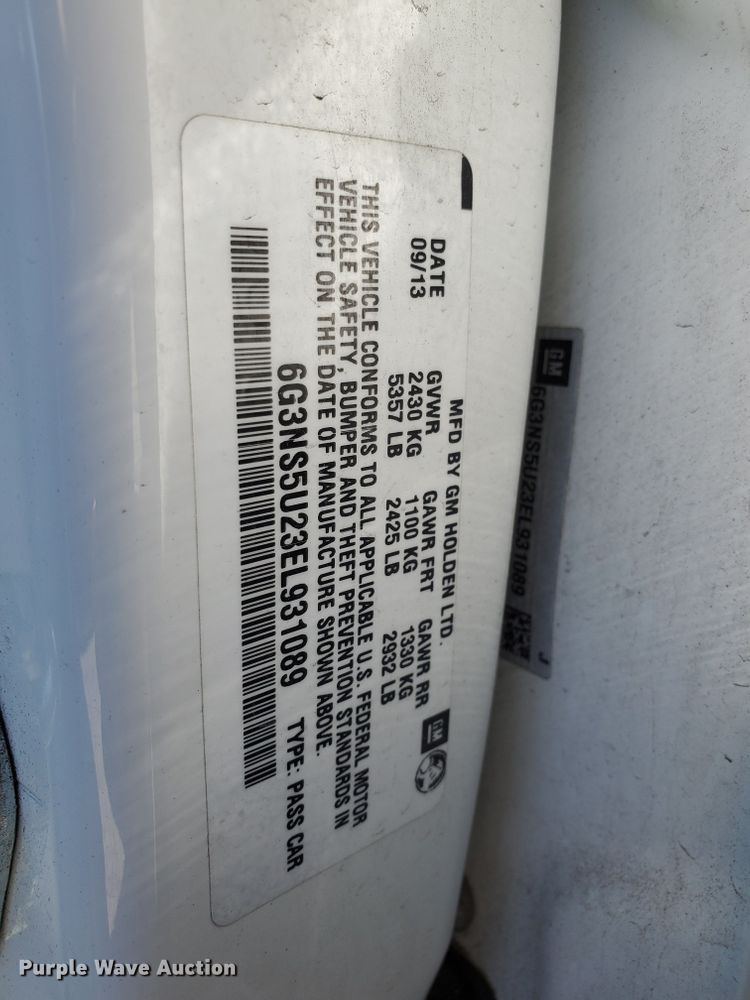 image for item GB9816 2014 Chevrolet Caprice Police