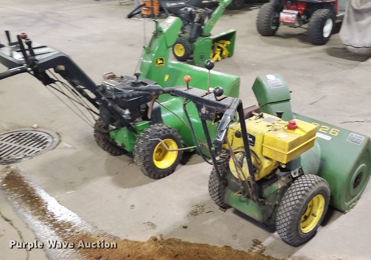 image for item GB9817 (2) John Deere snow blowers