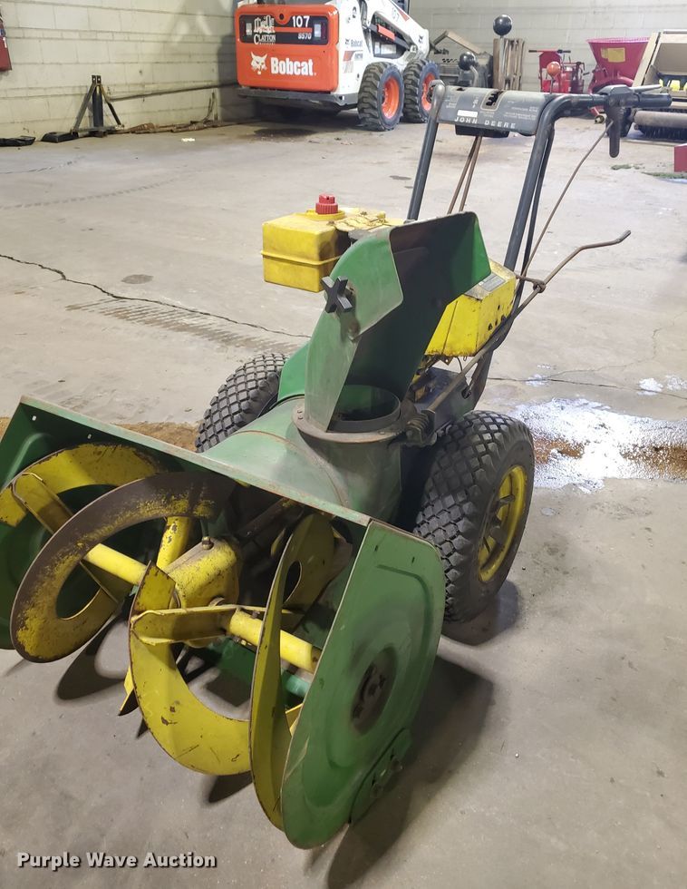 image for item GB9817 (2) John Deere snow blowers