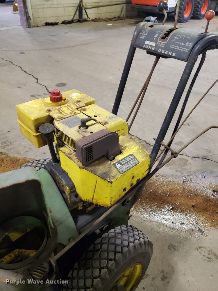 image for item GB9817 (2) John Deere snow blowers