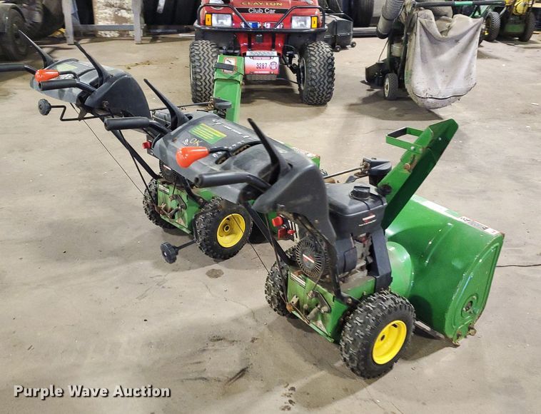image for item GB9818 (2) John Deere 724D snow blowers