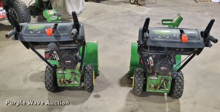 image for item GB9818 (2) John Deere 724D snow blowers
