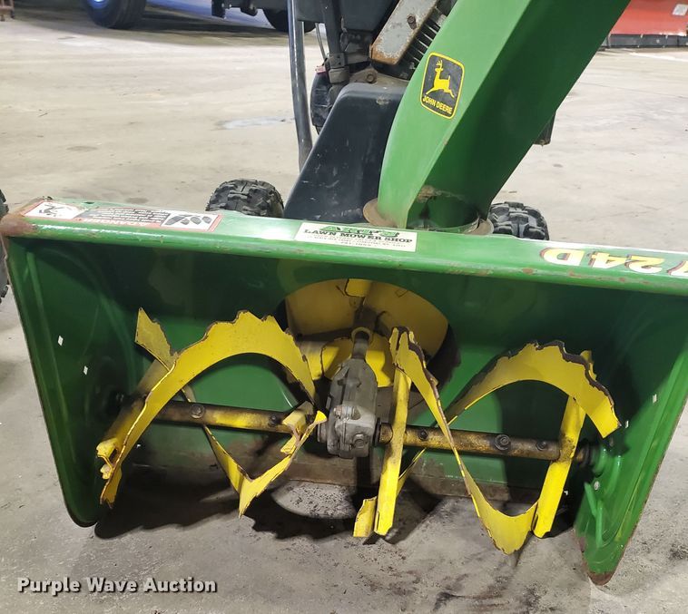 image for item GB9818 (2) John Deere 724D snow blowers