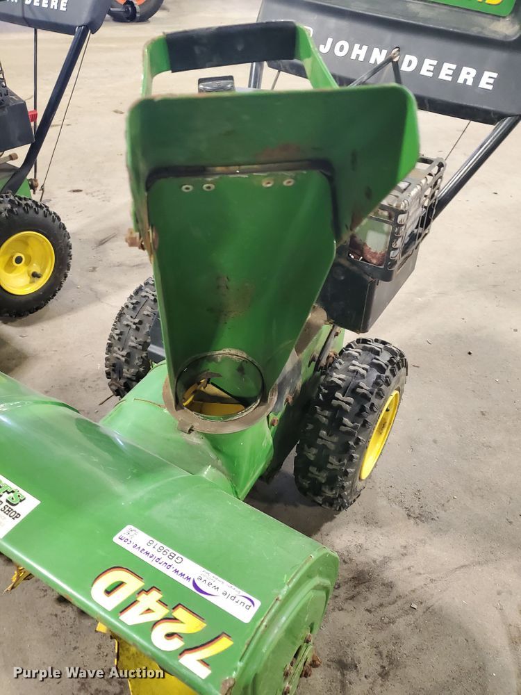 image for item GB9818 (2) John Deere 724D snow blowers