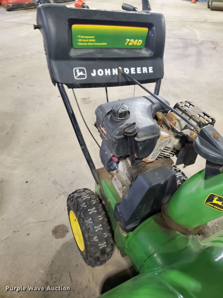 image for item GB9818 (2) John Deere 724D snow blowers