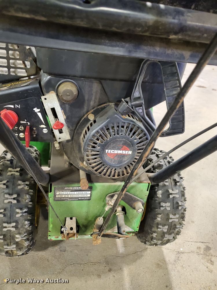 image for item GB9818 (2) John Deere 724D snow blowers