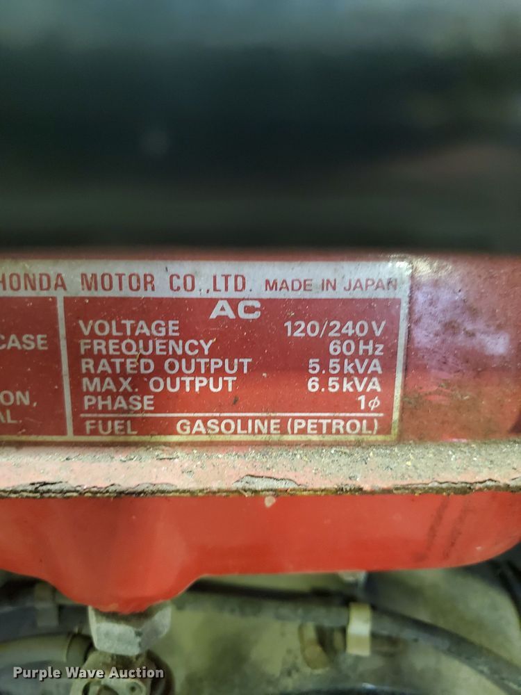 image for item GB9820 Honda EB6500 generator