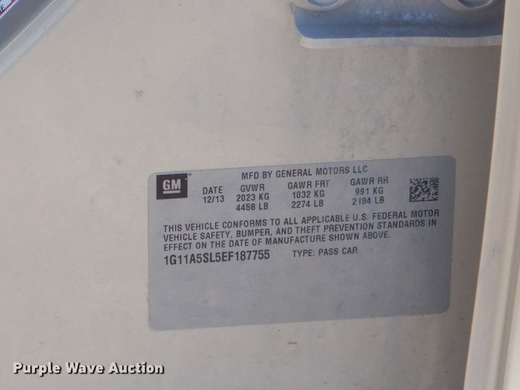 image for item GG9744 2014 Chevrolet Malibu