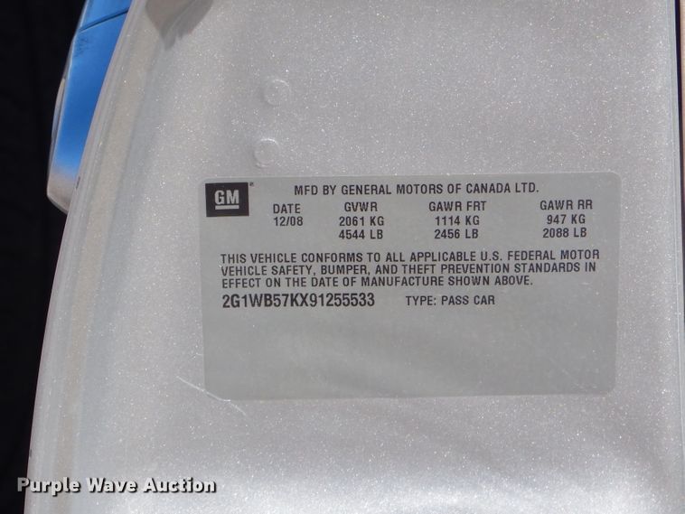 image for item GG9747 2009 Chevrolet Impala