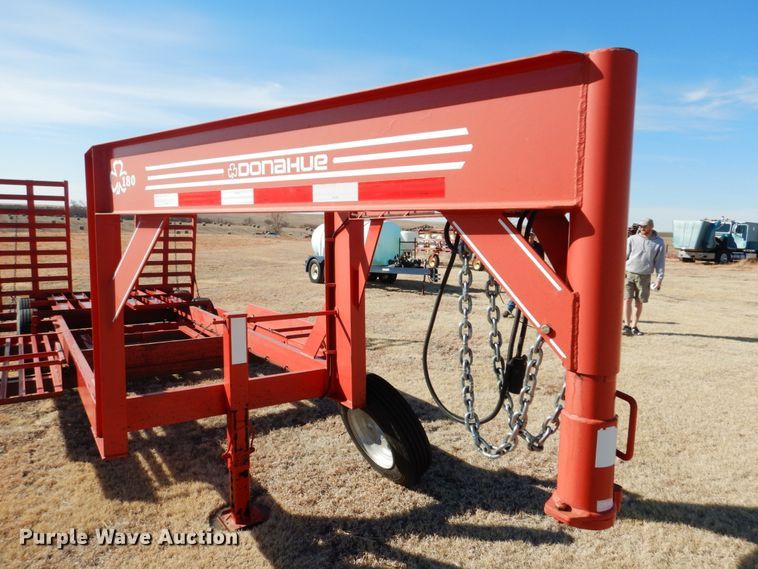 image for item DF7378 2012 Donahue EXG-180 windrower trailer