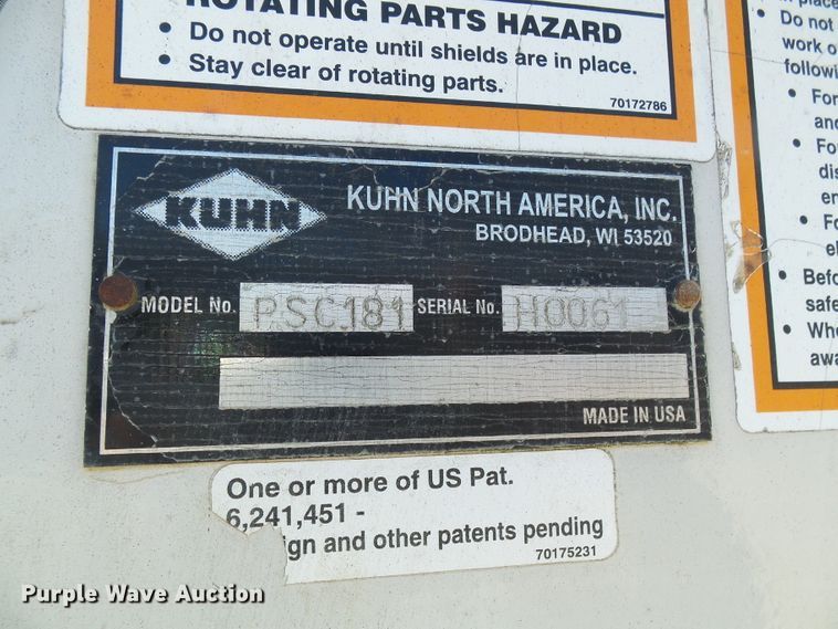 image for item DG5575 Kuhn Knight Prospread PSC181 manure spreader