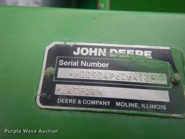 image for item DG5938 John Deere 924 rigid head